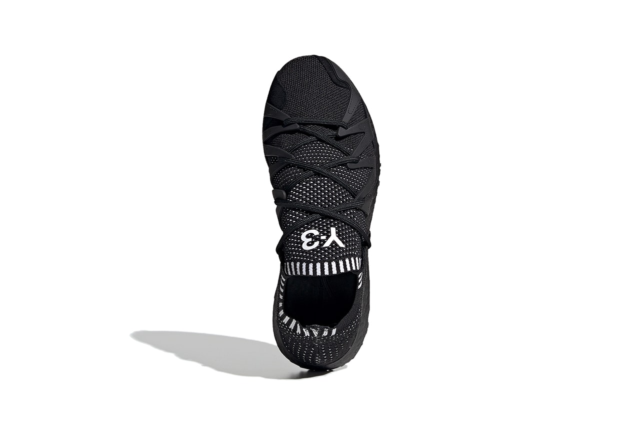 adidas Y-3 Raito Racer Triple Black White Detailing BOOST Sole Unit Quickstrike Outsole TPU Primeknit Upper Yohji Yamamoto Sneaker Release Information Cop Online Brand With The Three Stripes