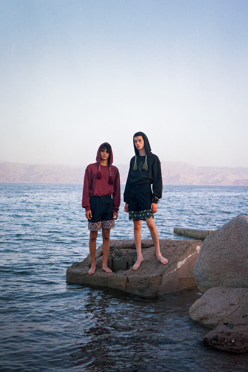 ADISH Spring/Summer 2020 Collection Nuweiba Music Festival Sinai Shirts Pants Shorts Hoodies Long Sleeves Jackets Bedouins Red Moon Above Nuweiba White Blue Black Red Green
