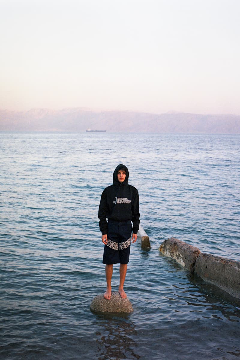 ADISH Spring/Summer 2020 Collection Nuweiba Music Festival Sinai Shirts Pants Shorts Hoodies Long Sleeves Jackets Bedouins Red Moon Above Nuweiba White Blue Black Red Green