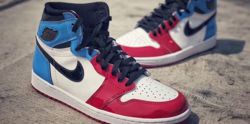 nike air jordan 1 blue red