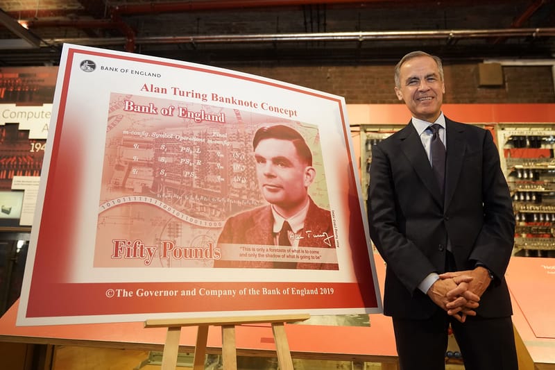 Alan Turing to Feature on New Bank of England £50 Note