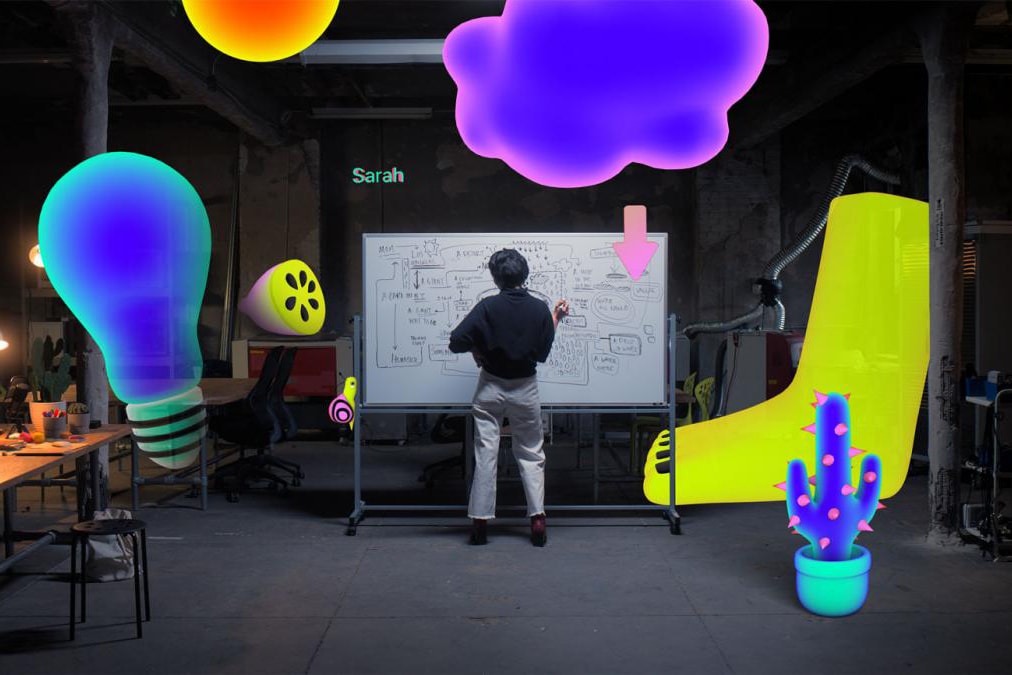 apple augmented reality art walk new museum motion art digital 