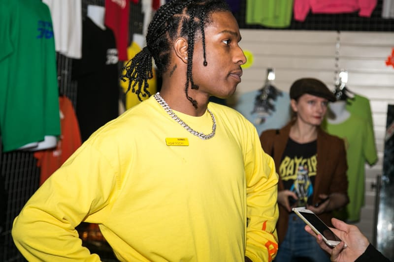 asap rocky yellow shirt