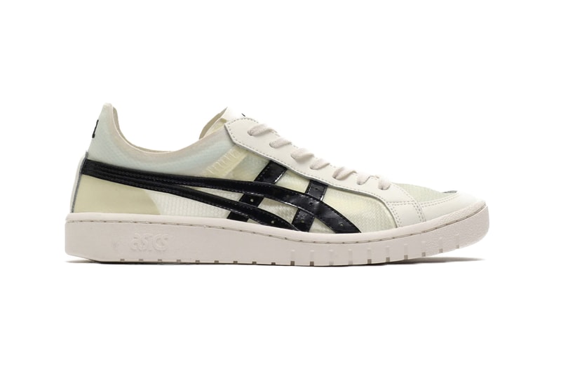 Asics GEL PTG NEXKIN White Black MT semi translucent atmos exclusive ghosting see through rubber side stripes socks color expression retro midsole cream color laces 