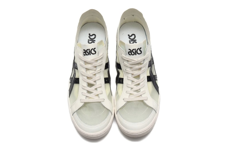 Asics GEL PTG NEXKIN White Black MT semi translucent atmos exclusive ghosting see through rubber side stripes socks color expression retro midsole cream color laces 