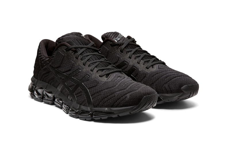 Asics GEL QUANTUM 360 5 knit jacquard fabric mesh neoprene Trusstic System technology motion stability support shock absorption running trainers sneakers Japan