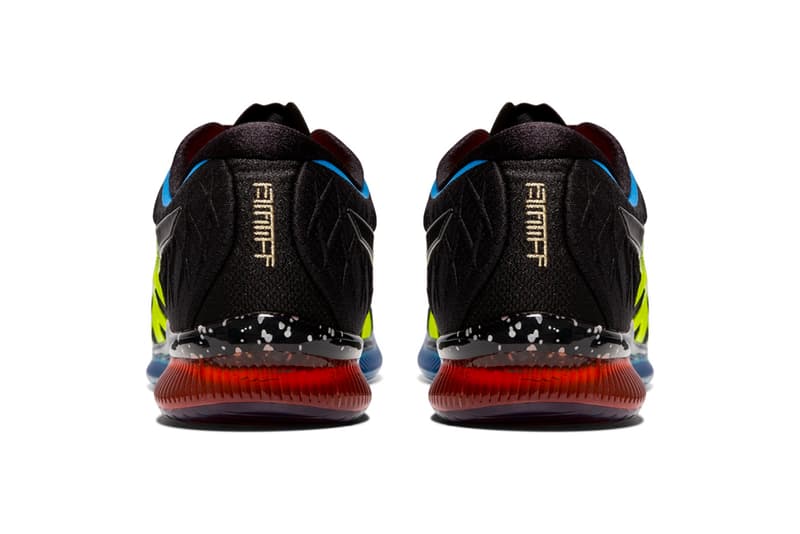 Asics GEL Quantum Infinity Black Safety Yellow Fluorescent gel ortholite sockliner foot cushioning technology 360 movement red blue gradient gradation running sneaker footwear