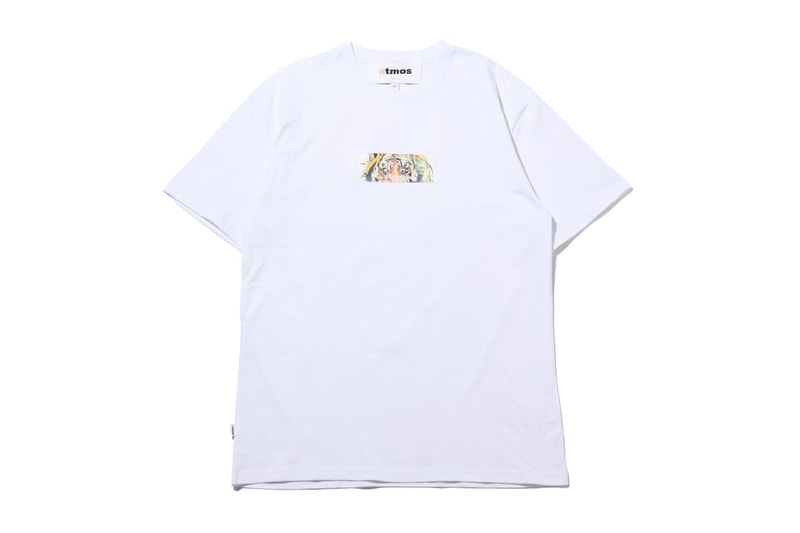 atmos David White Capsule Collection Limited Edition Japan Tees Hats Bags Shorts White Black Animals Water bottles Tigers Exhibition Pop-Up Store Gallery Flagship Sendagaya Shibuyaku Toyko 