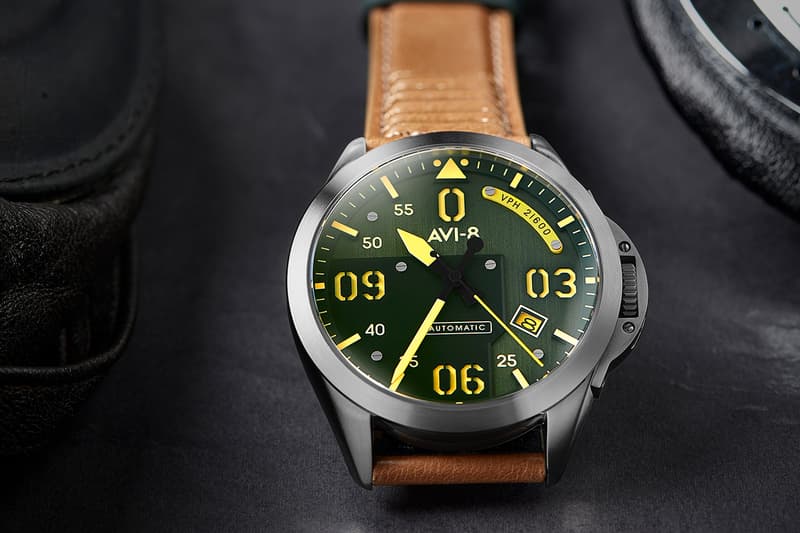 AVI-8 Create a P-51 Mustang Inspired Timepiece Fashion Watches Hand Made Aviation North American Leather Strap Detailing Hypebeast Streetwear