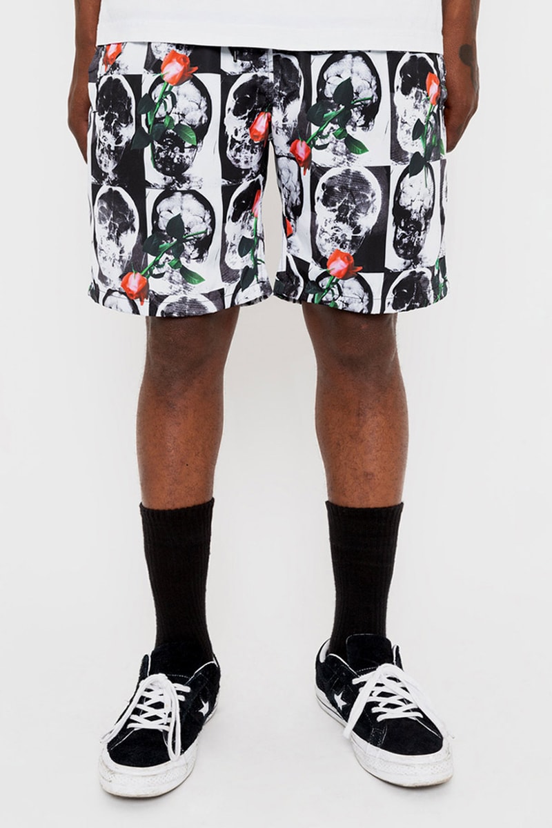 BABYLON LA Spring Summer 2019 Collection lookbook graphic pieces black and white skulls x rays roses peace sign west coast pants tees long sleeves acid wash long sleeves