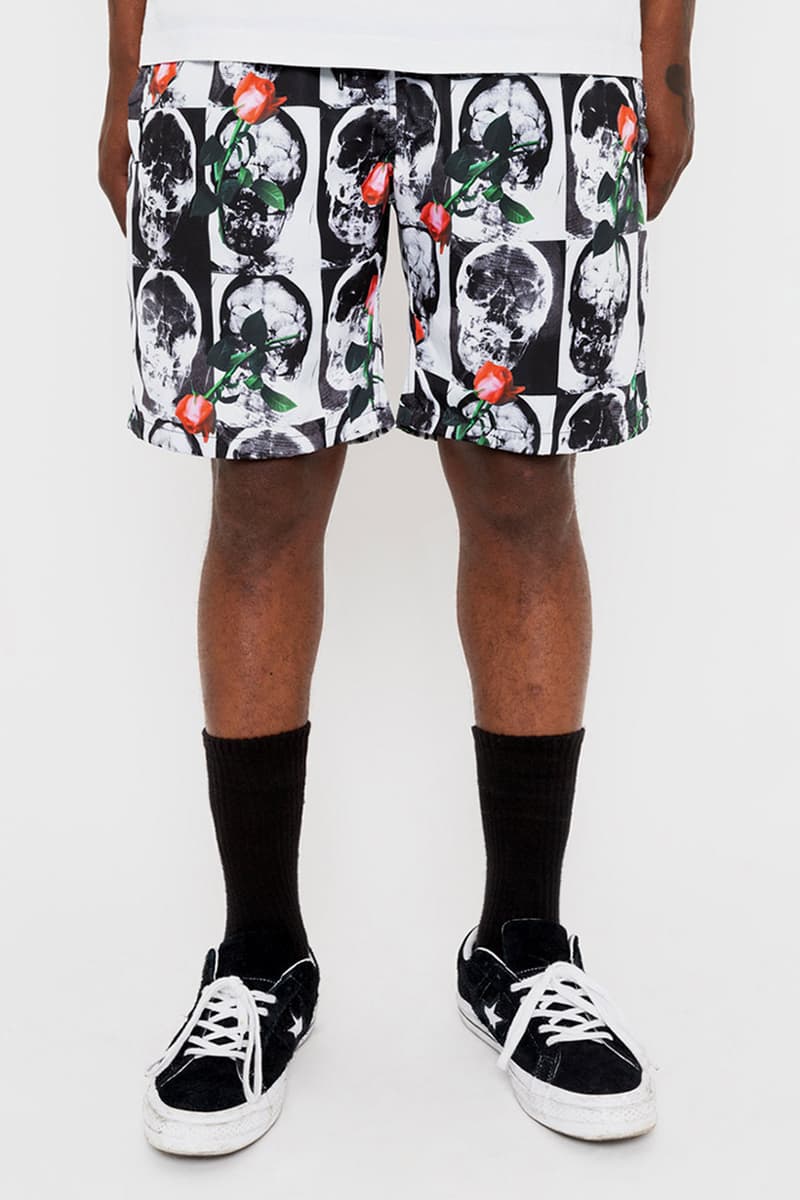 BABYLON LA Spring Summer 2019 Collection lookbook graphic pieces black and white skulls x rays roses peace sign west coast pants tees long sleeves acid wash long sleeves