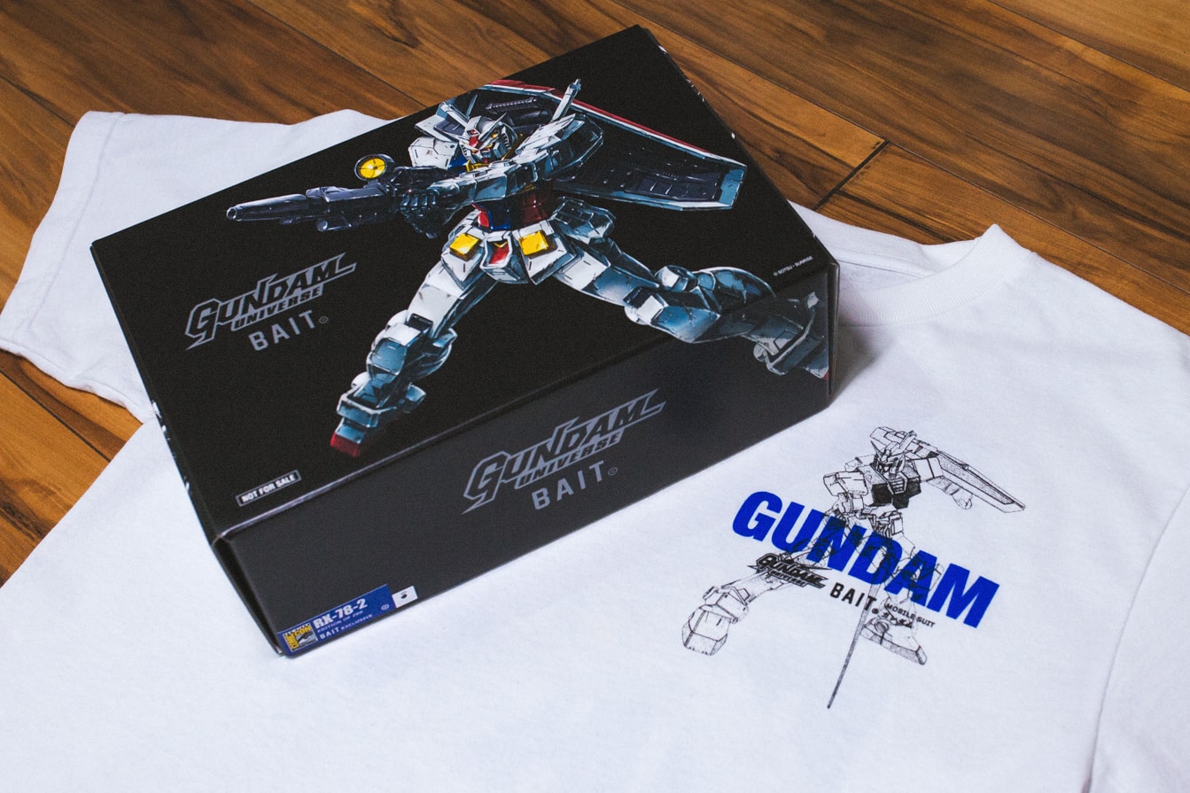 BAIT Gundam San Diego Comic-Con Apparel Capsule Limited Edition Figurines 