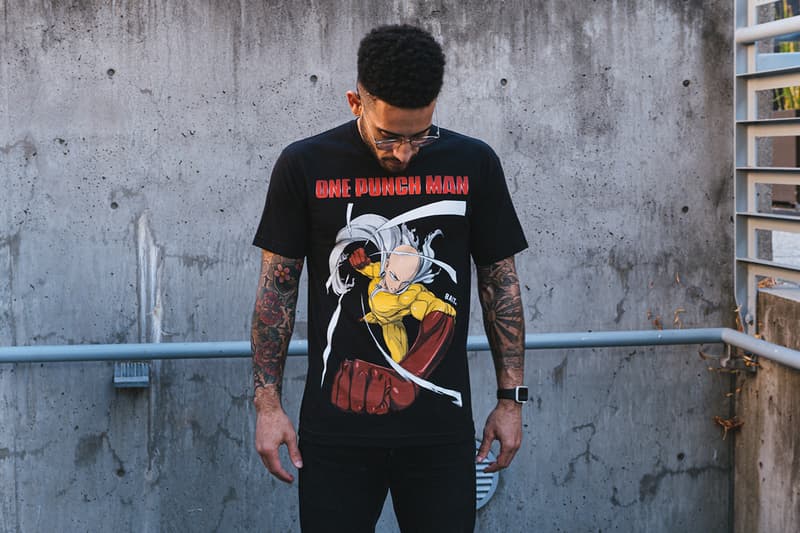 BAIT x 'One-Punch Man' Saitama Capsule Collection T-Shirts Drop Online BAITme.com Chapter Stores Worldwide United States of America Anime Series Superhero Web Manga 