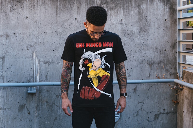 BAIT x 'One-Punch Man' Saitama Capsule Collection T-Shirts Drop Online BAITme.com Chapter Stores Worldwide United States of America Anime Series Superhero Web Manga 