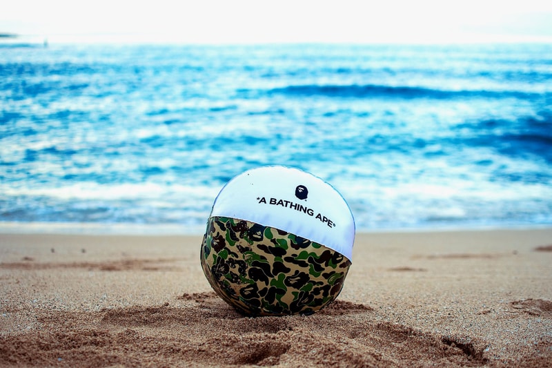 BAPE ABC CAMO Beach Collection a bathing ape summer 2019 beach ball water float bag green pink accessories ape head