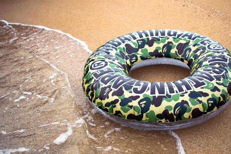 BAPE ABC CAMO Beach Collection a bathing ape summer 2019 beach ball water float bag green pink accessories ape head