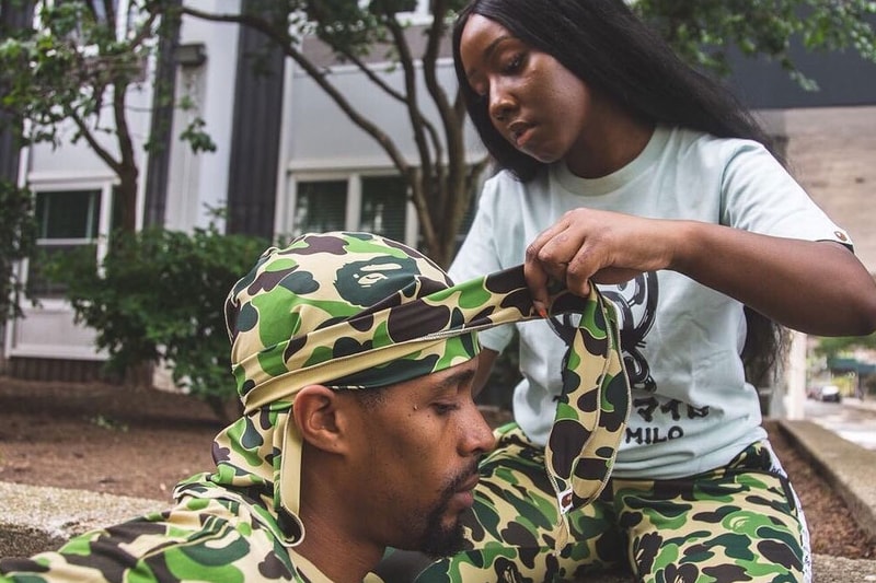 BAPE ABC CAMO Durags Shooting | Hypebeast