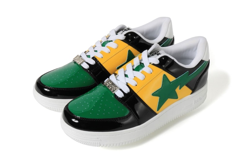 BAPE Color Block BAPESTA Low Release spring summer 2019 a bathing ape sneakers orange pink sta motive navy blue 