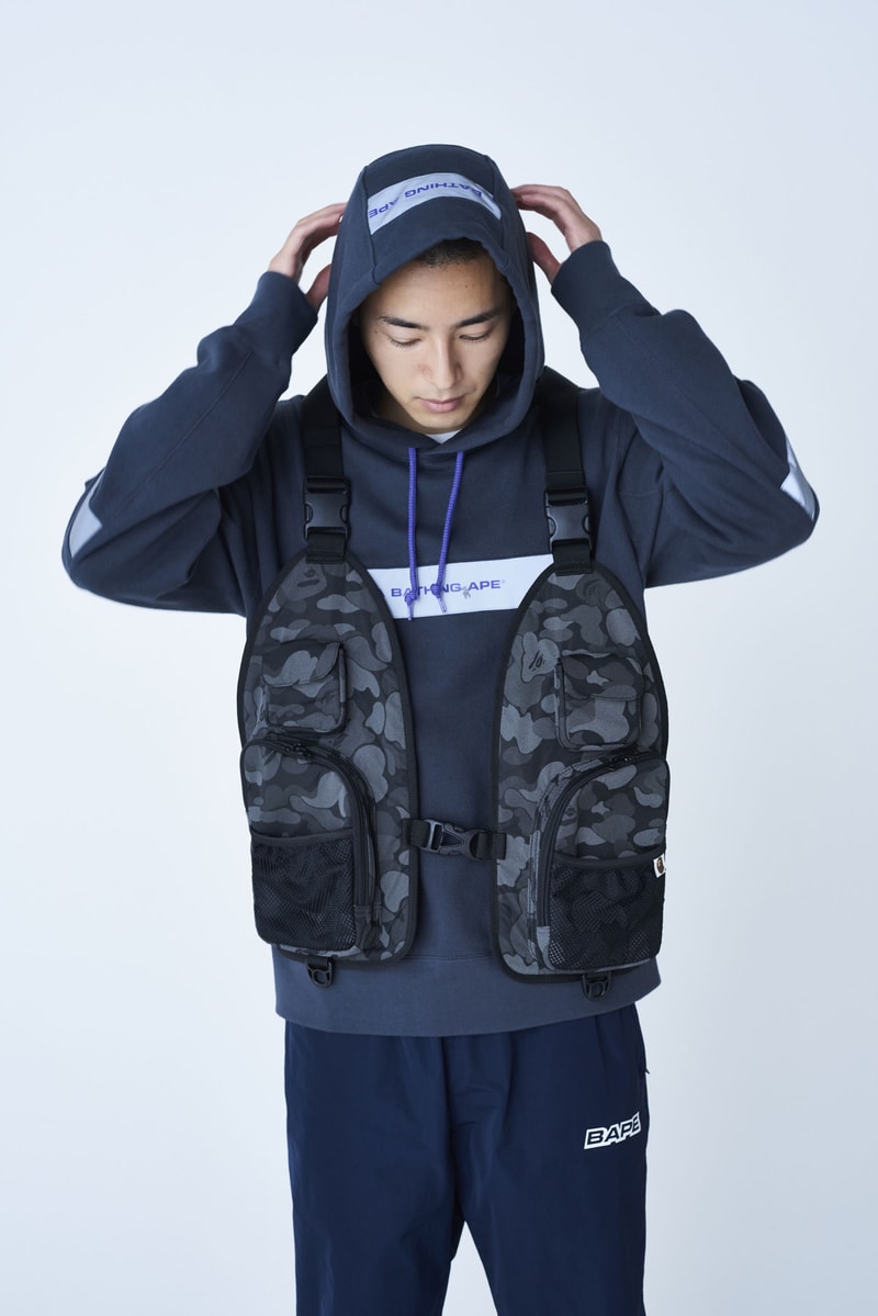 BAPE Fall/Winter 2019 Collection Lookbook a bathing ape camo prints jackets shark masks hoodies nigo
