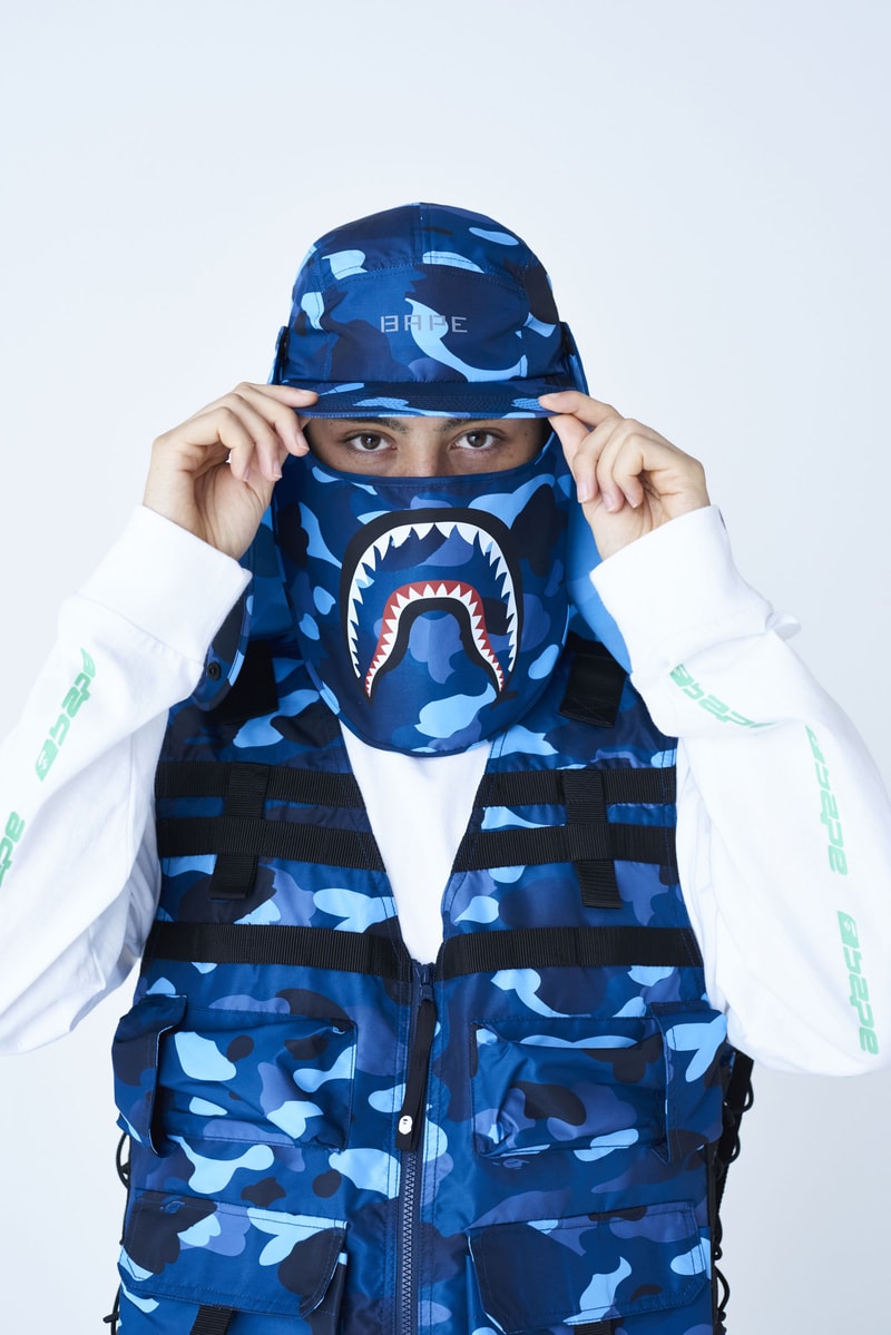 BAPE Fall/Winter 2019 Collection Lookbook a bathing ape camo prints jackets shark masks hoodies nigo