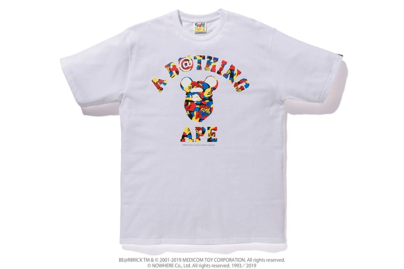Medicom Toy x BAPE SS19 Capsule a bathing ape shark hoodie bearbrick t-shirts pillows accessories hoodies