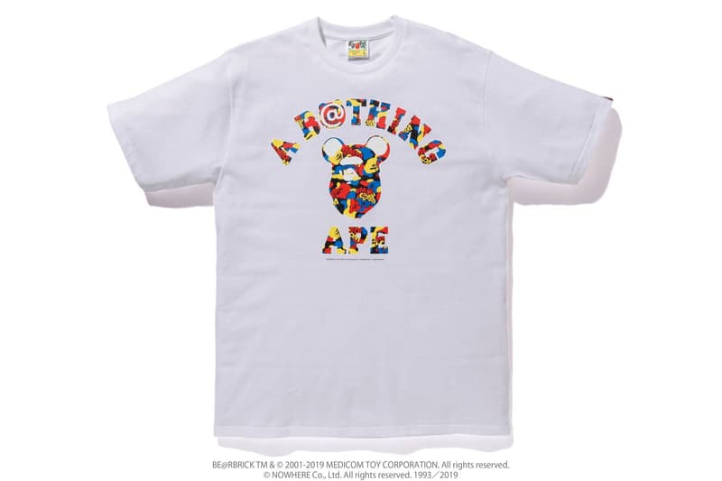 Medicom Toy x BAPE SS19 Capsule a bathing ape shark hoodie bearbrick t-shirts pillows accessories hoodies