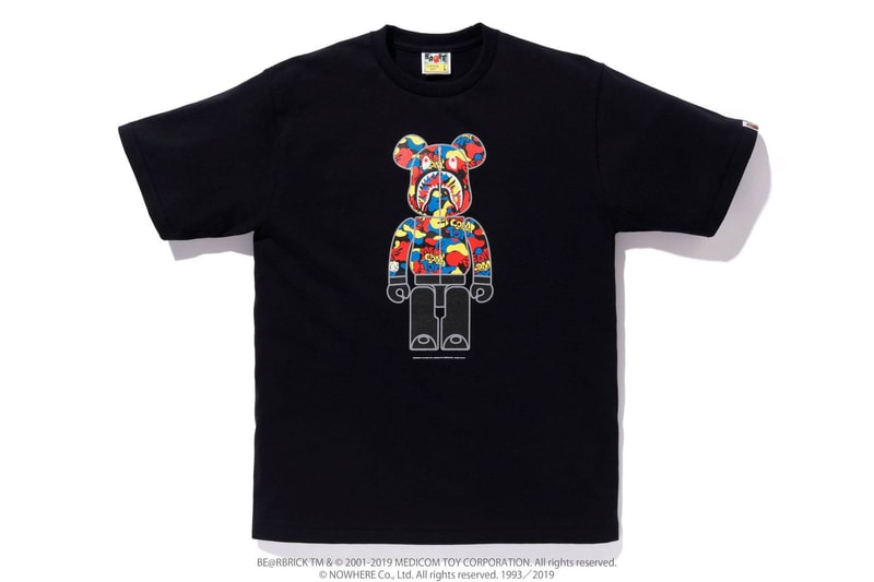 Medicom Toy x BAPE SS19 Capsule a bathing ape shark hoodie bearbrick t-shirts pillows accessories hoodies