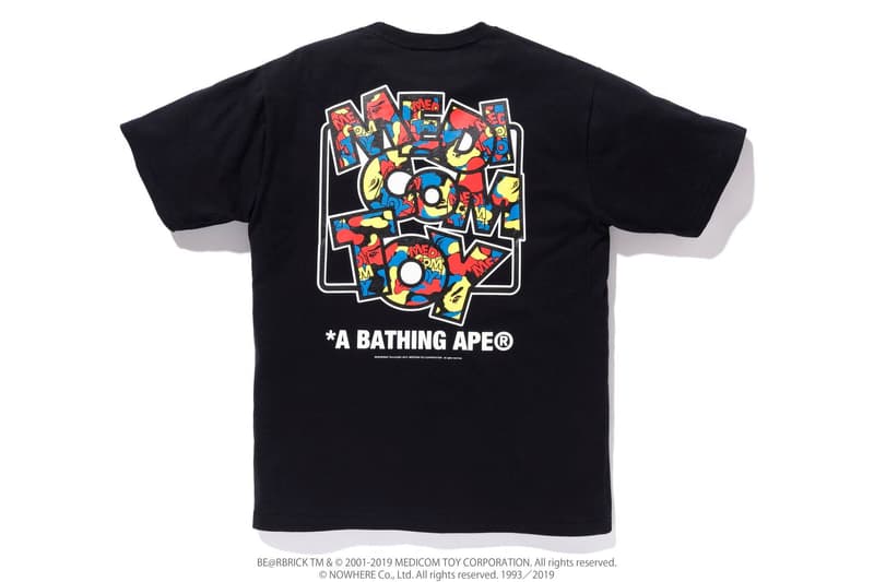 Medicom Toy x BAPE SS19 Capsule a bathing ape shark hoodie bearbrick t-shirts pillows accessories hoodies