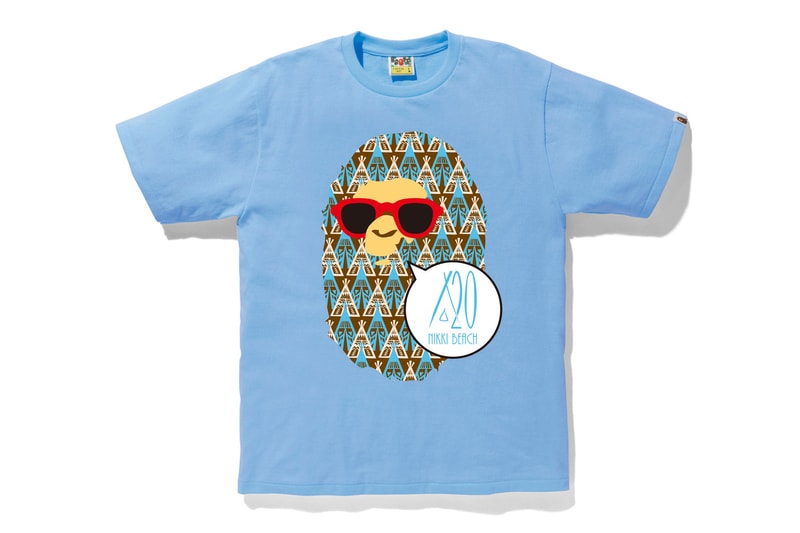BAPE for Nikki Beach 2019 Exclusive Capsule a bathing ape beach party t-shirts graphics ape head nigo