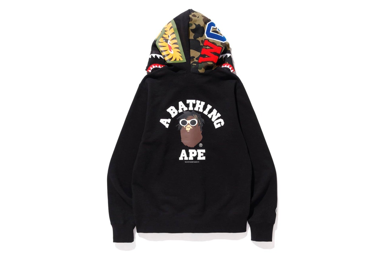 Wiz Khalifa x BAPE SS19 Collection a bathing ape spring summer 2019 lookbooks bape heads show concerts mankey baby milo