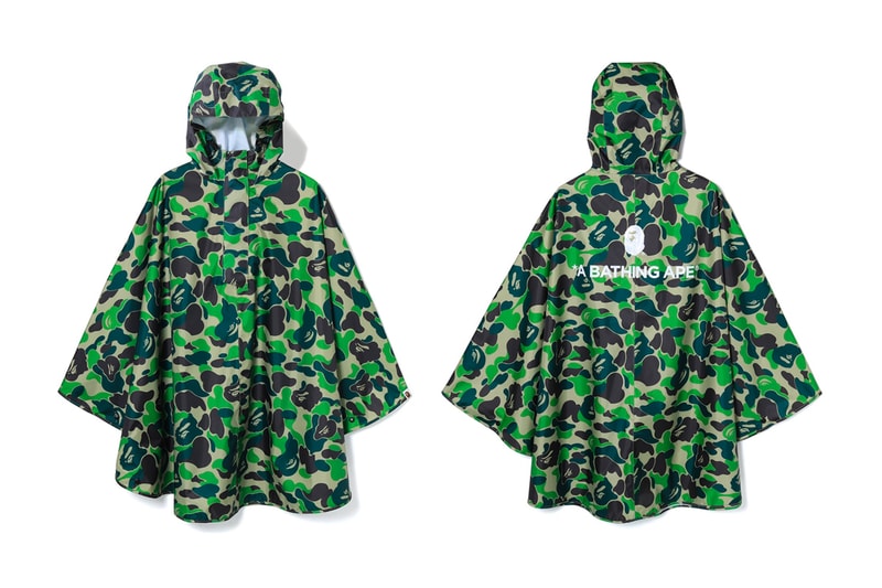 A Bathing Ape ABC CAMO Rain Poncho outwear rain jackets water repellant camo ABC Camo 1st Camo Nigo Japan Tokyo Camouflage 