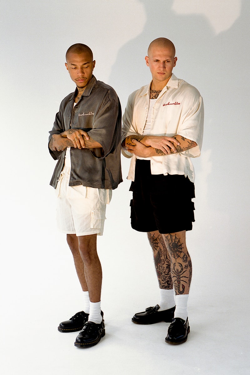 BARE KNUCKLES Collection Three Seasonal Drop Release Lookbook Jacob Keller Cole McBride Camp Collar Bowling Shirts Flowing Trousers T-Shirts Los Angeles Brand Portland Oregon Pop Up Store 