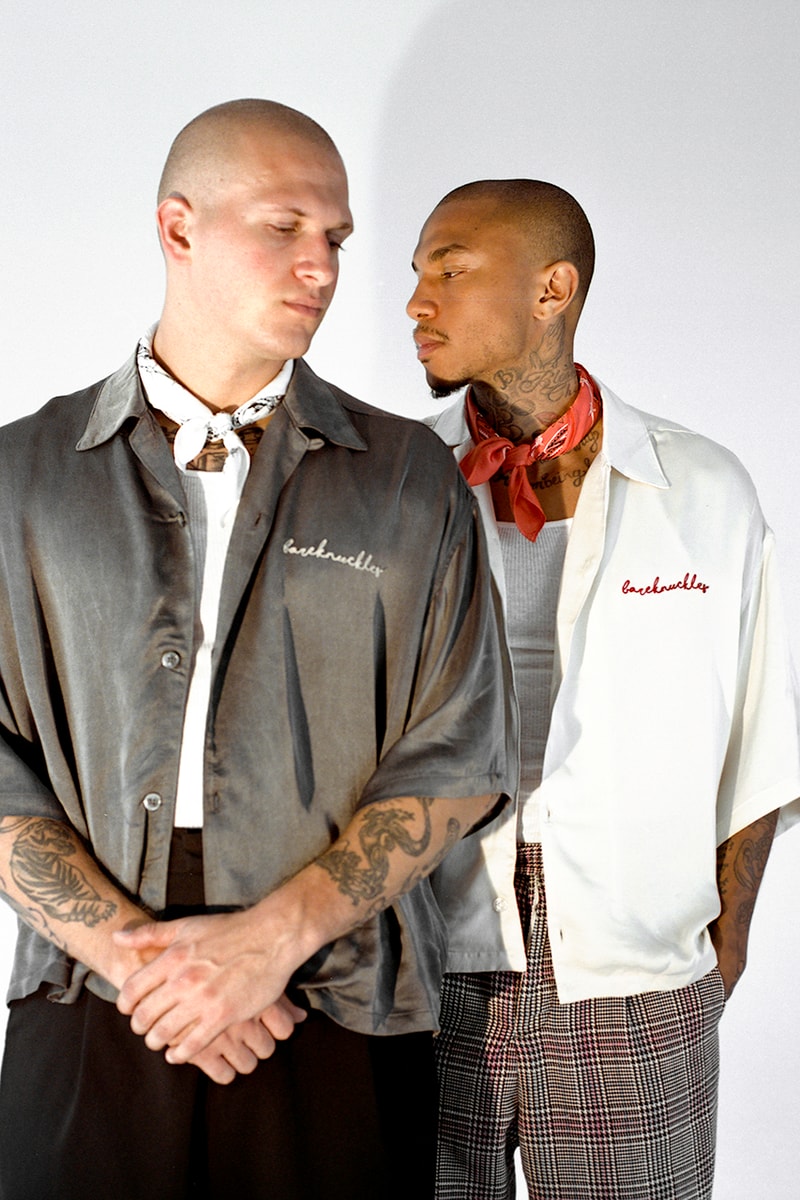 BARE KNUCKLES Collection Three Seasonal Drop Release Lookbook Jacob Keller Cole McBride Camp Collar Bowling Shirts Flowing Trousers T-Shirts Los Angeles Brand Portland Oregon Pop Up Store 