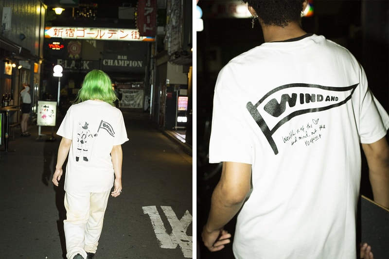 WIND AND SEA Billionaire Boys Club Capsule Pharrell Williams Takashi Kumagai graphic t shirts tees BBC Japan astronaut surf board Tokyo streetwear