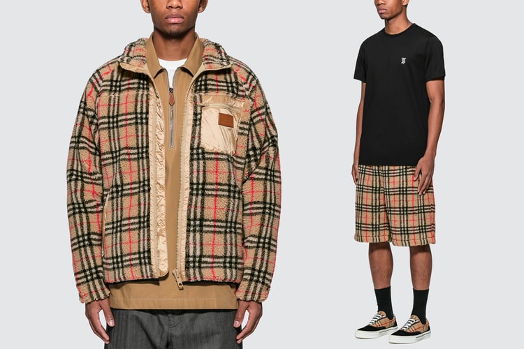 Cozy Up With Burberry's Vintage Check Faux Shearling Ensemble