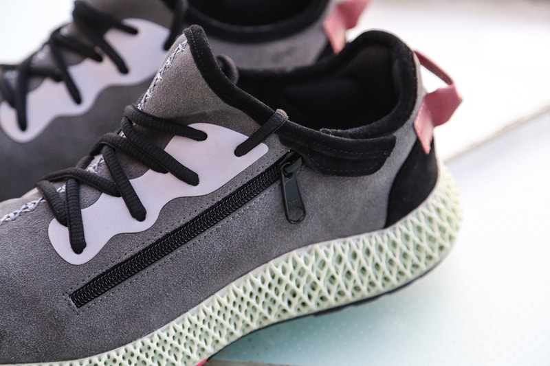 Ceeze Future Craft YEEZY adidas ZX 4000 4D Sole Unit Custom Creation BOOST 350 Zipper Suede Gray Black Red 3M Material Sneaker Release Information Limited Edition 1-of-15 Pairs Hand Made Kanye West