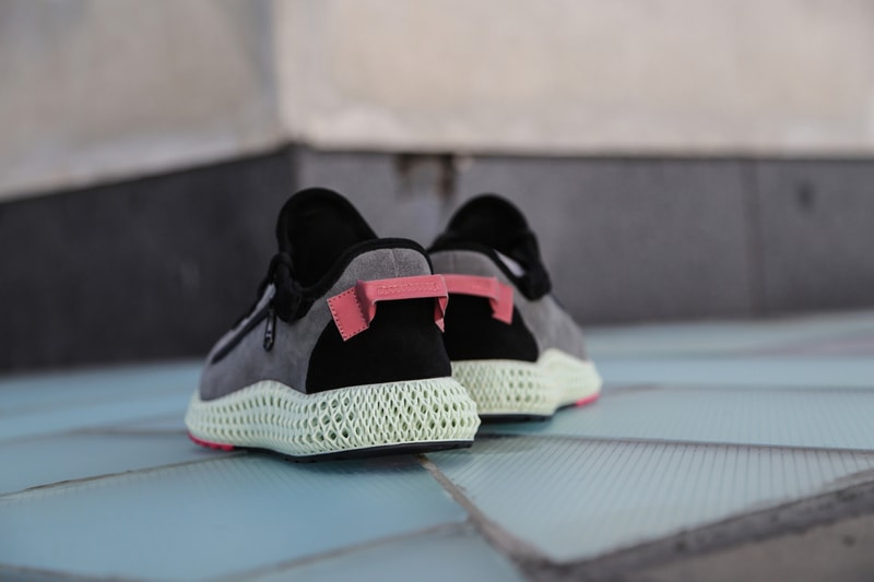 Ceeze Future Craft YEEZY adidas ZX 4000 4D Sole Unit Custom Creation BOOST 350 Zipper Suede Gray Black Red 3M Material Sneaker Release Information Limited Edition 1-of-15 Pairs Hand Made Kanye West