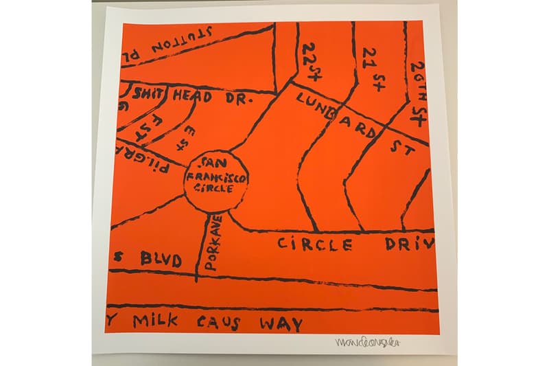 mark gonzales chandran gallery merchandise t shirt tee screenprint zine map drawings illustrations street art