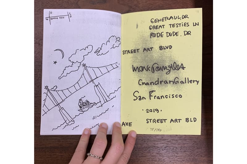 mark gonzales chandran gallery merchandise t shirt tee screenprint zine map drawings illustrations street art