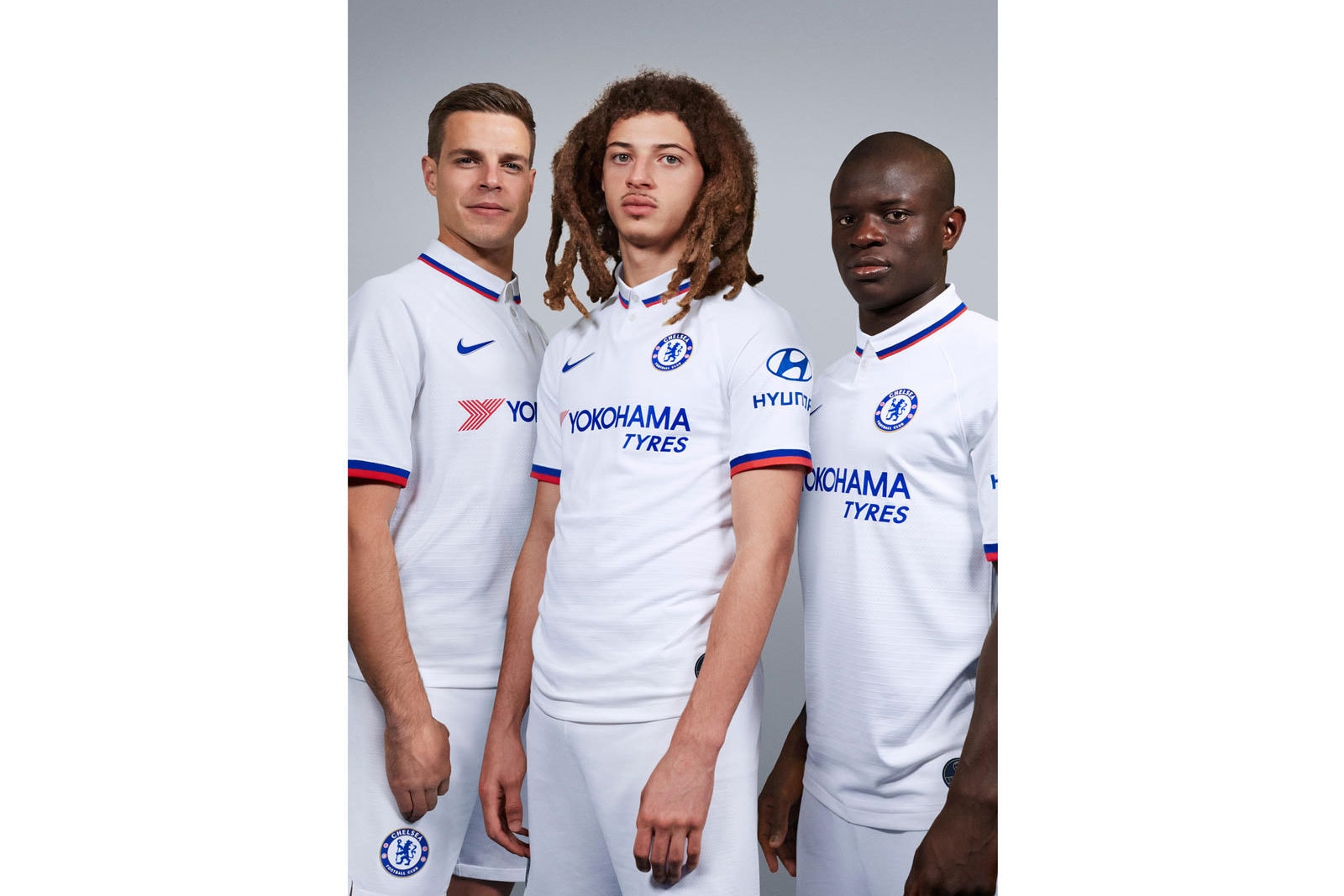 Chelsea 2019/20 Away Kits nike white mod 1960s white polo jersey collar top red blue Stamford Bridge frank lampard