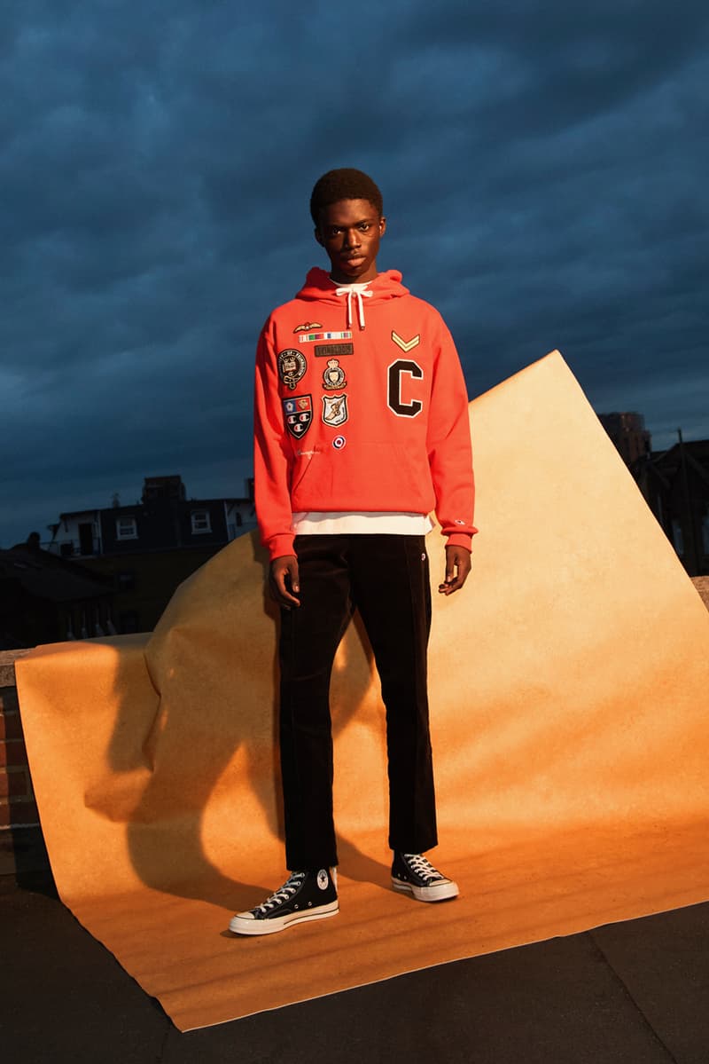 clothsurgeon Champion Fall/Winter 2019 Capsule Collection Varsity Jackets Sweaters Cardigans Letterman Hoodies Red Black White Yellow