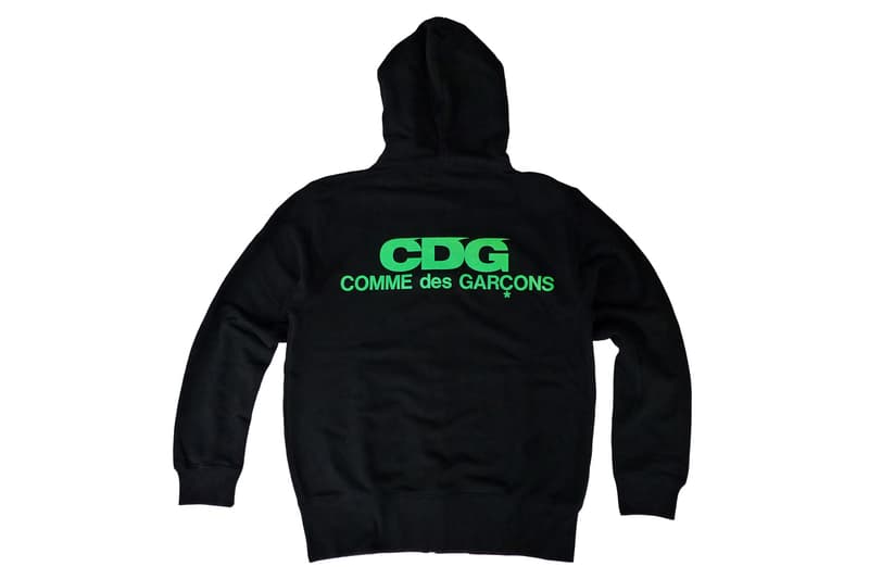 CDG Hoodies Jackets T-shirts tees backpacks comme des garcons new tokyo store marunouchi green pink orange