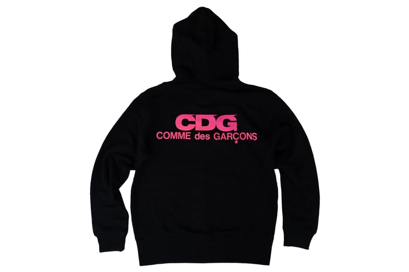 CDG Hoodies Jackets T-shirts tees backpacks comme des garcons new tokyo store marunouchi green pink orange