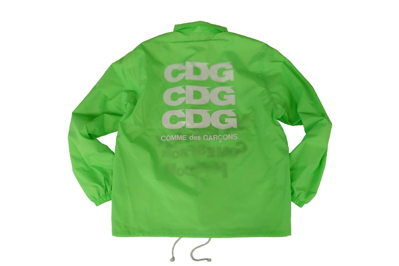 CDG Hoodies Jackets T-shirts tees backpacks comme des garcons new tokyo store marunouchi green pink orange