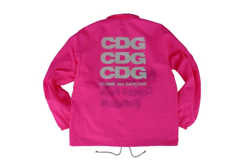 CDG Hoodies Jackets T-shirts tees backpacks comme des garcons new tokyo store marunouchi green pink orange