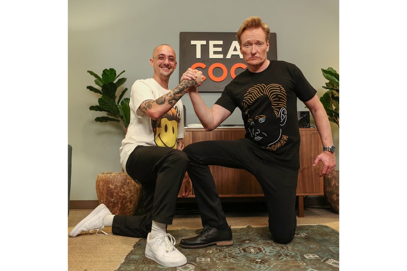 Chinatown Market Conan O'Brien Jackets Tees Body Pillows Black White Yellow Smiley