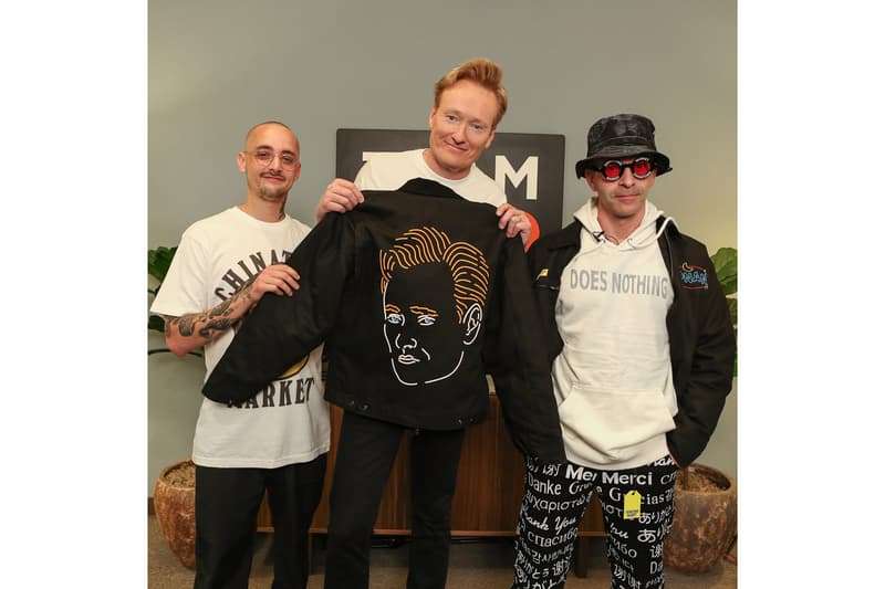 Chinatown Market Conan O'Brien Jackets Tees Body Pillows Black White Yellow Smiley 