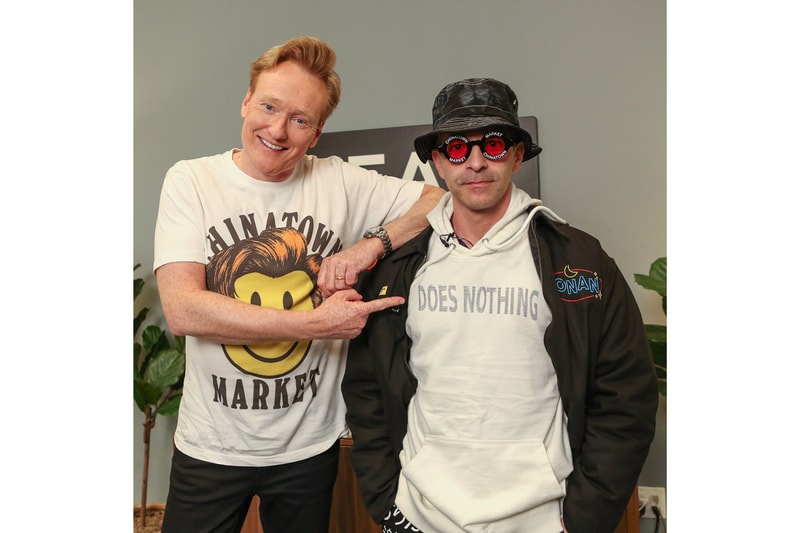 Chinatown Market Conan O'Brien Jackets Tees Body Pillows Black White Yellow Smiley 