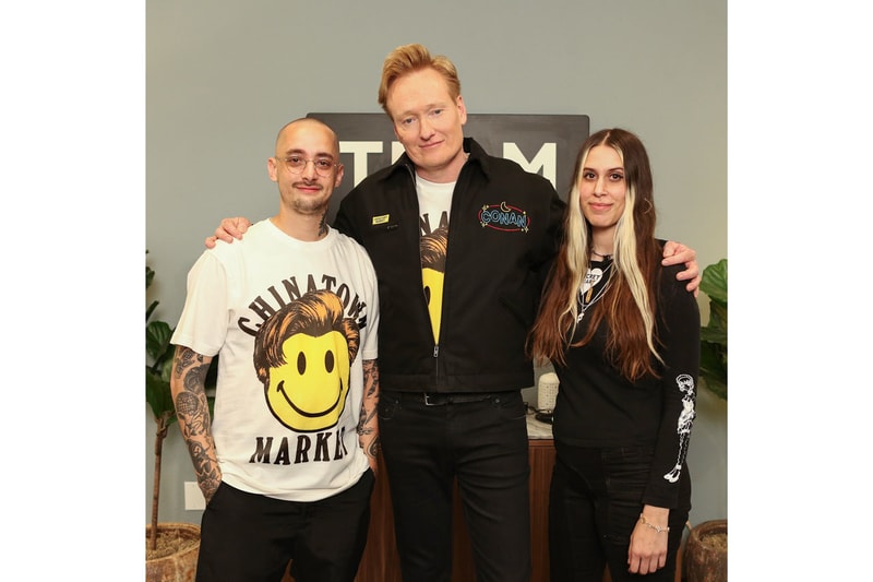 Chinatown Market Conan O'Brien Jackets Tees Body Pillows Black White Yellow Smiley