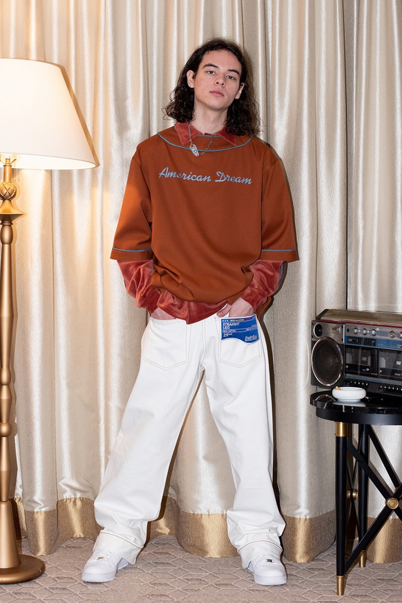Dairiku fw19 American Dream Lookbook Fall Winter Japan Sweaters Windows American Flag 
